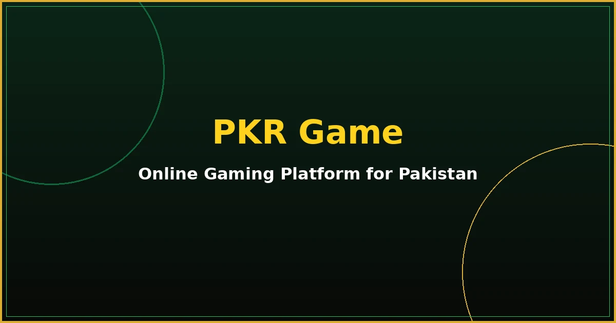 PKR Game online platform banner